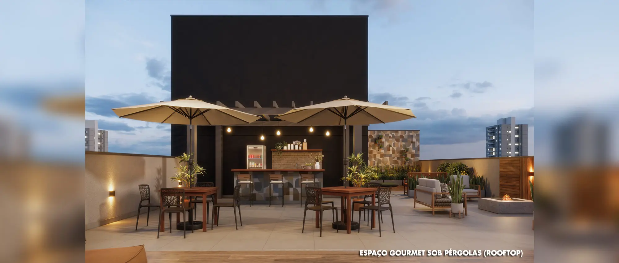 Smart House Mooca - ESPAÇO GOURMET SOB PÉRGOLAS (ROOFTOP)