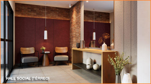 Smart House Mooca - HALL SOCIAL (TÉRREO)